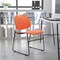 Flash Furniture Orange Plastic Stack Chair RUT-188-OR-GG - alternate 1